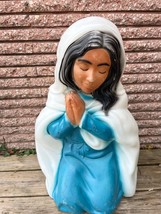 Nativity Blow Mold Mary Christmas 26&quot; General Foam Plastic Vintage - $34.99