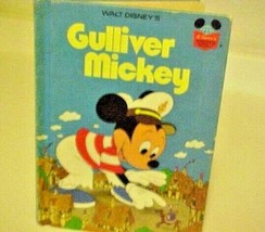 Disney Gulliver Mickey Mouse Hardcover Childrens Book Vintage Illustrated - £7.78 GBP