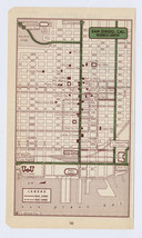 1951 Original Vintage Map Of San Diego California Downtown Business Center - £17.35 GBP