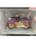 3&quot; Kurt Adler Motorcycle Ornament Fuchsia Hot Pink New in Box - £9.87 GBP