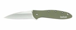 Kershaw 1660OL Leek Olive Drab 3in Blade Folding Knife Liner Lock Pocket Clip - $71.25