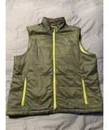 Orvis Trout Bum Puffy Vest Green Quilted Nylon Zip Front Men’s Large - $357.94 MXN