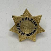 Hawaii State Sheriff Police Dept Law Enforcement Crime Prevention Enamel Hat Pin - £11.54 GBP