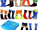 TeeHee Adult Men Women 12 Pairs Socks Fun Novelty Monsters Size Large - £15.79 GBP