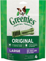 Greenies Large Dental Dog Treats 24 count (6 x 4 ct) Greenies Large Dent... - $99.61