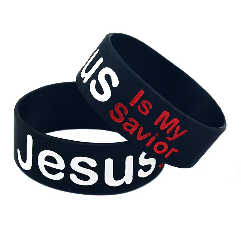 On jesus is my savior silicone bracelet wild men and women redemption bracelet hot sale thumb200