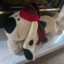 Rufus & Red 2003 Plush Dog Christmas Stocking Cap Large 30" Huggable Toy Decor - $64.35