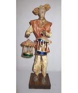 Vintage Xalisco Mexico Paper Mache figure old man with birds in cages - £23.70 GBP