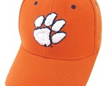 NWT Zephyr Clemson University Tiger Paw Hat Orange 7 1/8 Fitted Baseball... - £11.64 GBP