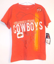 ProEdge Oklahoma State Cowboys Boys T-Shirt Orange Size Sm, Med, Lg and XLg NWT - £11.05 GBP