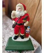 Vintage Santa w/ Toys Stocking Holder Cast Iron.   6.25&quot; Tall - $39.30 CAD