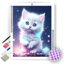 White Kitten- Diamond Painting Kit - £15.65 GBP+