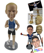 Personalized Bobblehead Man Marathon Runner Running Like A Pro - Sports ... - £73.28 GBP