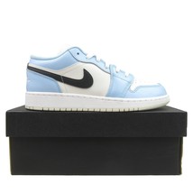 Jordan 1 Low Ice Blue GS Size 6.5Y / Womens Size 8 Sneakers NEW 554723-401 - £110.12 GBP