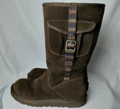 UGG Australia Women’s Size 6 1968 Cargo Chestnut Side Zipper Boots  - £80.96 GBP