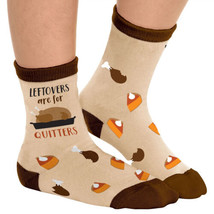 Thanksgiving Adult Crew Socks One Size Leftovers Are For Quitters - £5.05 GBP