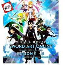 NEW Sword Art Online Season 1-3 Vol 1-96 End English Dubbed Anime Dvd Complete - $54.09