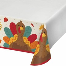 Tom Turkey Thanksgiving Paper Tablecover 54 x 102 - £5.53 GBP