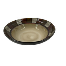 Pfaltzgraff Everyday TAOS Vegetable Serving Bowl 9 3/4&quot;  Grey Red Tan Bl... - £29.10 GBP