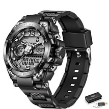 En quartz digital watch creative diving watches men waterproof alarm watch dual display thumb200