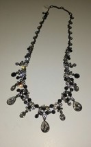 Givenchy black and clear crystal show stopper necklace - £31.45 GBP