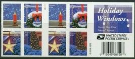 Holiday Windows Christmas Pane of 20  -  Stamps Scott 5148b - $26.95