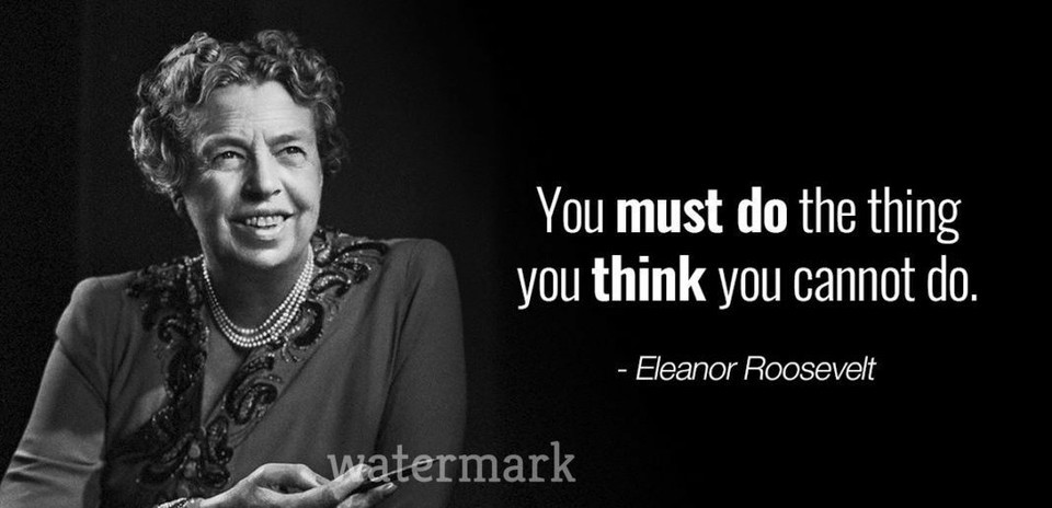 &quot;YOU MUST DO THE THING YOU THINK YOU CANNOT DO&quot; QUOTE PUBLICITY PHOTO - $9.45