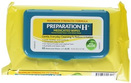 Preparation H (48 Count) Flushable Medicated Hemorrhoid Wipes, Maximum Strength  - £38.36 GBP