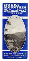 Rocky Mountain National Park Estes Park Hotel Brochure Stanley Hotel 1930's - $17.82