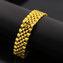 Stainless Steel SpeedometerBracelet For Women Man Beautiful Crown Gold Color Pul - £29.95 GBP