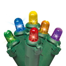20-Count Battery-Operated Multicolor LED Dome Christmas Lights on Green ... - $19.79