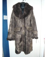 G. M. Ladies Real Lamb Fur Coat, Brown colour, size M,  Brand new with tag - $300.00
