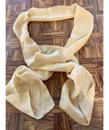 VTG Bonwit Teller Sheer 100% Silk Gold Yellow Water Repellent Scarf Wrap... - £30.97 GBP