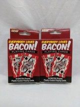 Set Of (2) Everybody Loves Bacon Playing Card Decks Sealed - $24.75