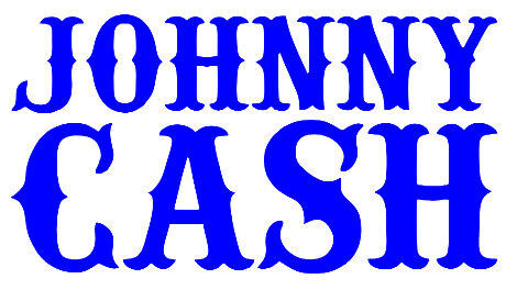 Johnny Cash Music Man Vinyl Decal Window Sticker Music A Boy Named Sue - $3.22+