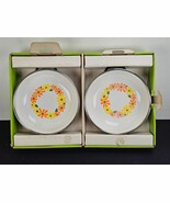 2 Vintage Ekco Country Garden Porcelain Clad Pan Cookware Bowls Enamel I... - $24.70