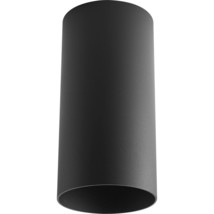 Progress Lighting Cylinder Collection 6" Modern Outdoor Ceiling Light Black - £125.32 GBP