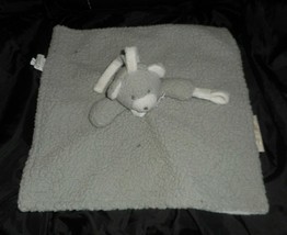 BLANKET&#39;S &amp; BEYOND GREY BABY TEDDY BEAR SECURITY BLANKET STUFFED PLUSH L... - $37.05