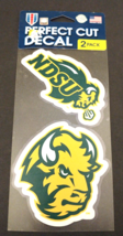 NDSU Bison Car Window Decals Snorting Bison North Dakota State Set Of Two - £9.11 GBP