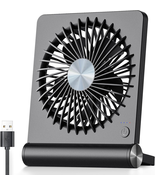 USB Fan, Strong Wind Ultra Quiet Small Desk Fan 220° Tilt Folding 3 Spee... - $18.38