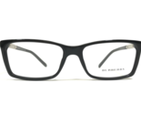 Burberry Eyeglasses Frames B2139 3001 Black Silver Rectangular 54-16-140 - $111.98