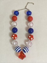 Girls Teens Women’s Colorful Bubblegum Chunky Bead Necklace 17 in Lobste... - $59.72 MXN