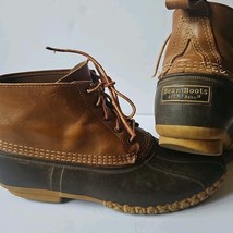 VTG LL Bean Duck Boots Mens Sz 12 Hunting Rain Lace Made USA Maine 5 Holes - $13.86