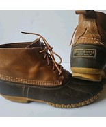 VTG LL Bean Duck Boots Mens Sz 12 Hunting Rain Lace Made USA Maine 5 Holes - $253.53 MXN
