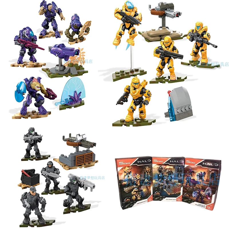 Mega Bloks Fmm86 Halo Series Fire Team Assembled Building Blocks Anime Figure - $86.37+
