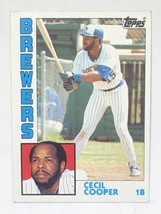 Cecil Cooper 1984 Topps #420 Milwaukee Brewers MLB Baseball Card - £0.77 GBP