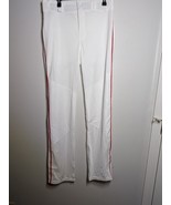 Baseball Pants! Size Adult Large Alleson Athletics Brand! White Red Stripe! - $414.68 MXN