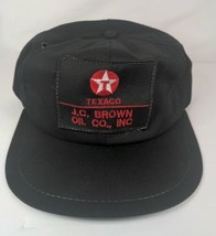 Vintage Texaco J.C. Brown Oil Co. Inc Gas Oil Trucker Hat Cap Snapback - £26.37 GBP