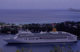 SLXZ219 - P&amp;O Cruise Liner - Aurora in St Lucia 2012 - Colour Slide - $2.54