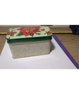 Floral decorative vintage looking storage tin box - £4.69 GBP